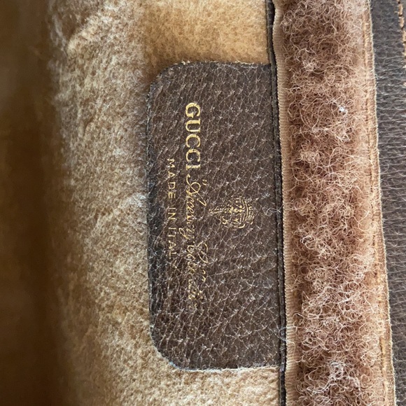 Gucci Sherry Line Clutch/Cosmetic pouch GG PVC leather trim - Picture 7 of 13